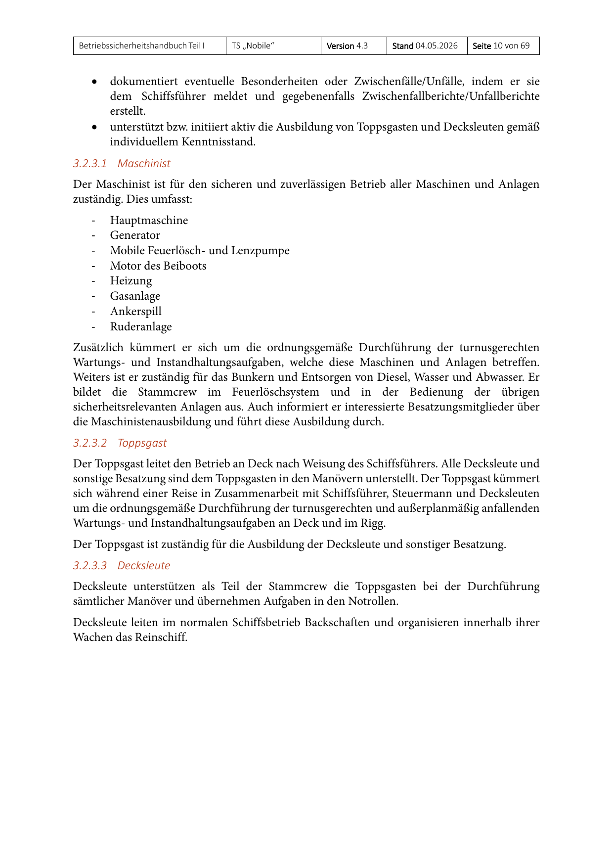 Teil I des Betriebssicherheitshandbuchs, Seite 10