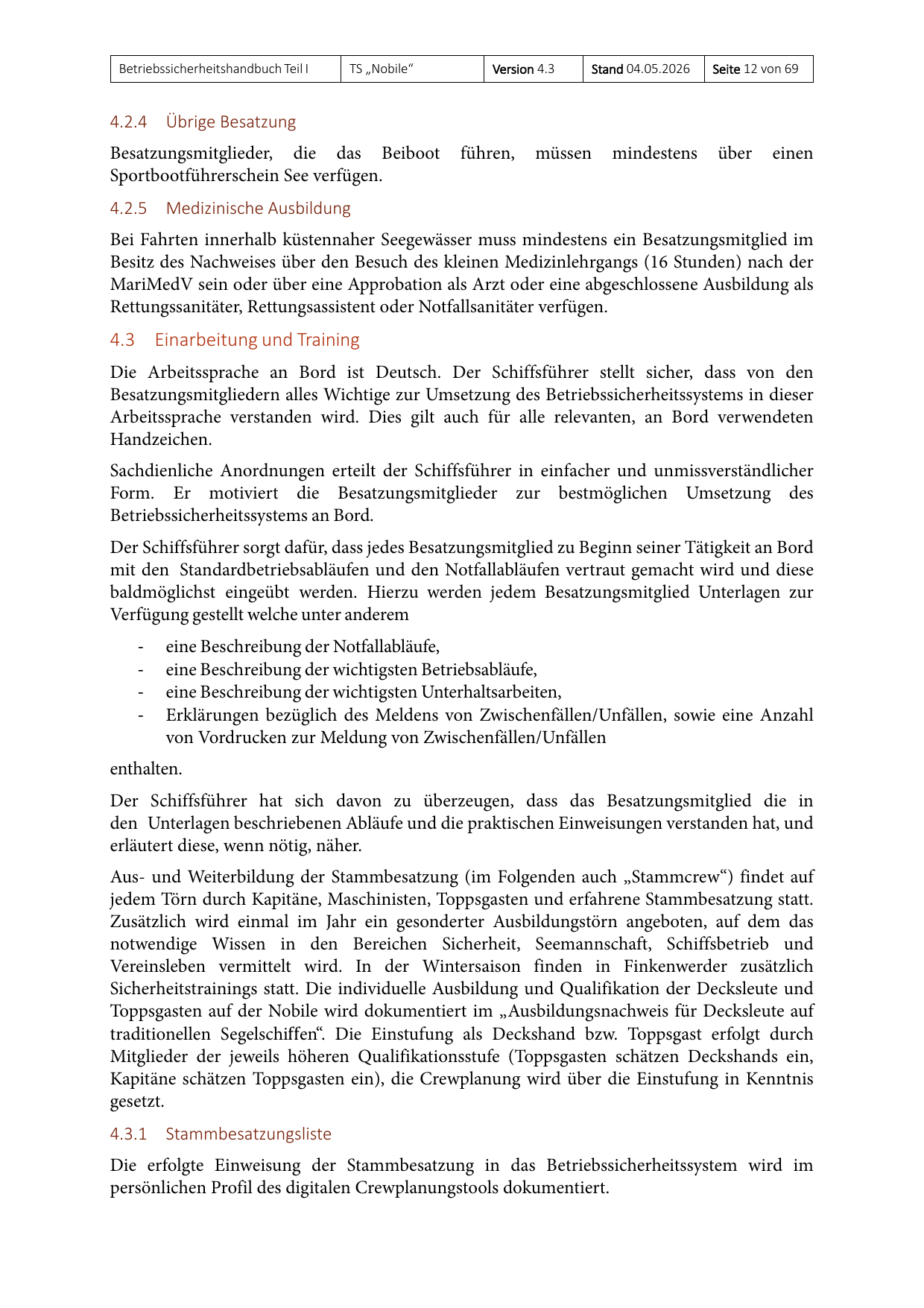 Teil I des Betriebssicherheitshandbuchs, Seite 12