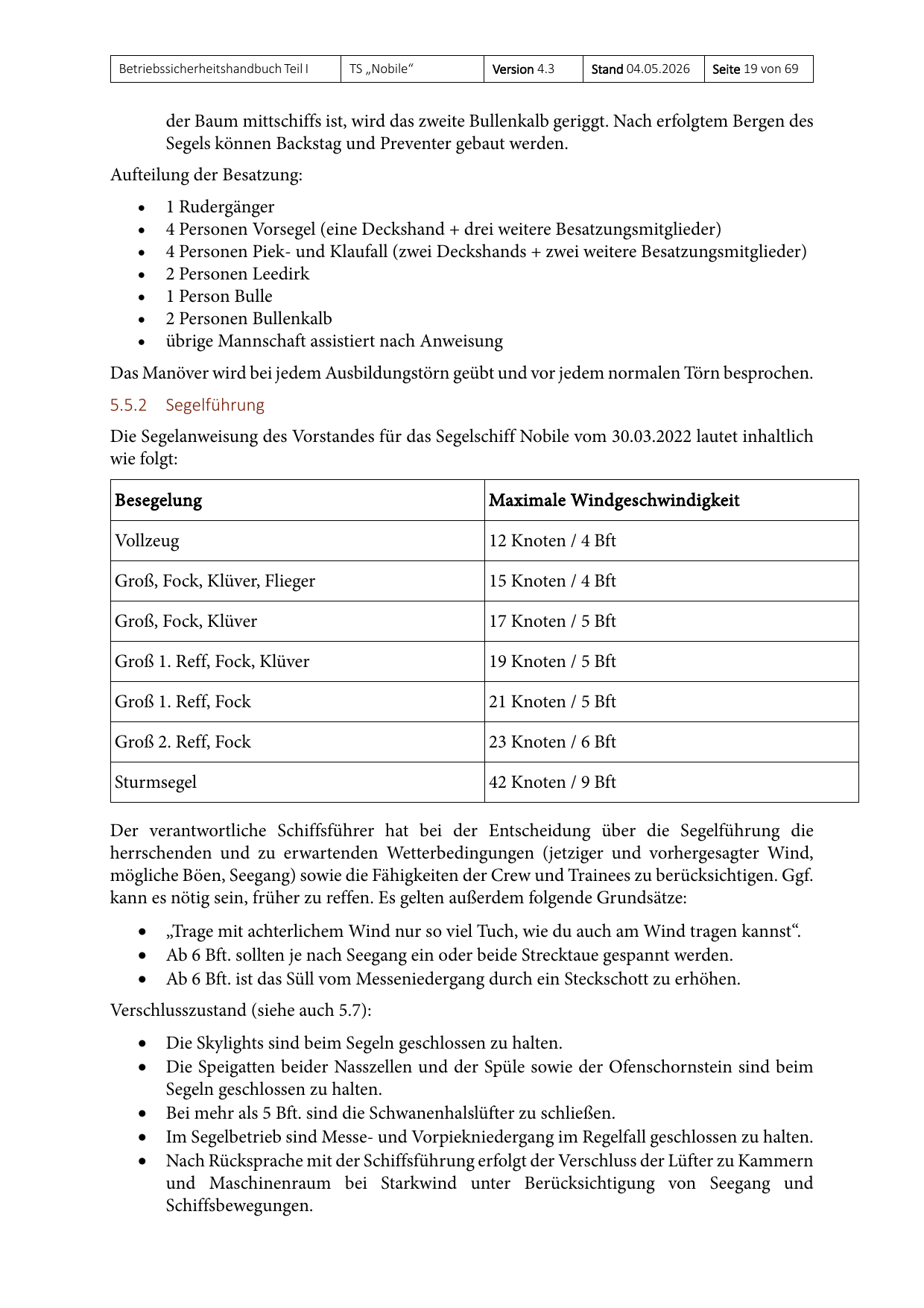 Teil I des Betriebssicherheitshandbuchs, Seite 19