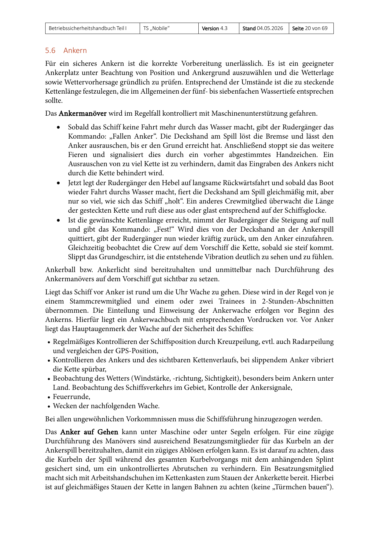 Teil I des Betriebssicherheitshandbuchs, Seite 20