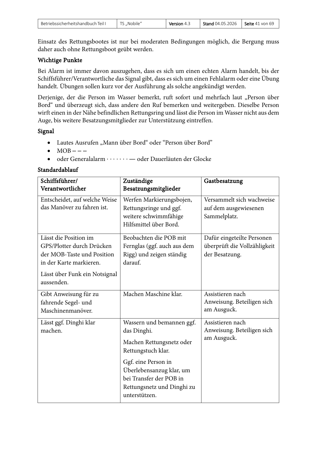 Teil I des Betriebssicherheitshandbuchs, Seite 41