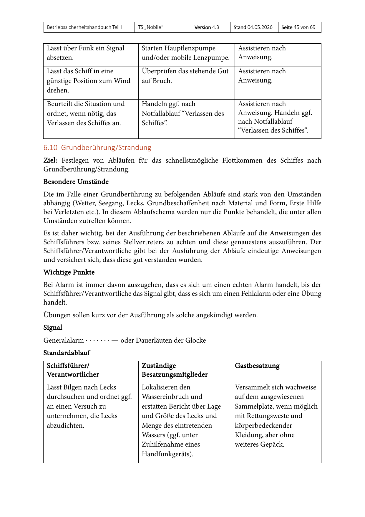 Teil I des Betriebssicherheitshandbuchs, Seite 45