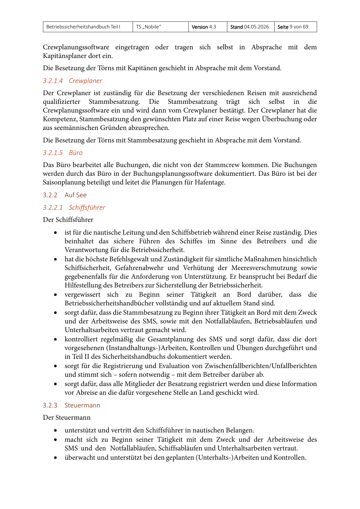 Teil I des Betriebssicherheitshandbuchs, Seite 9