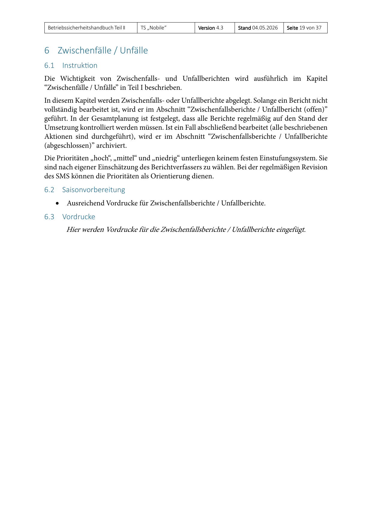 Teil II des Betriebssicherheitshandbuchs, Seite 19